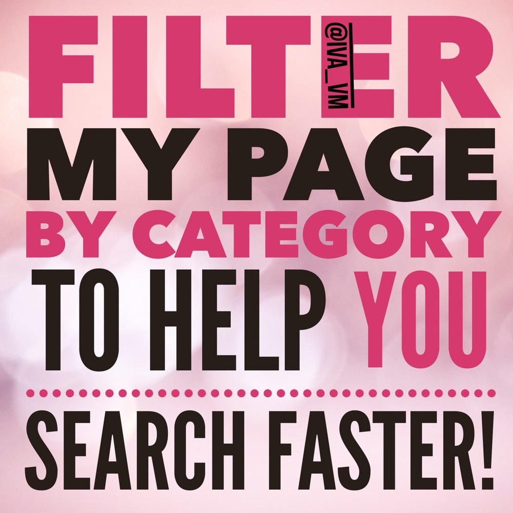 FILTER MY PAGE BY CATEGORY, BRAND, COLOUR …